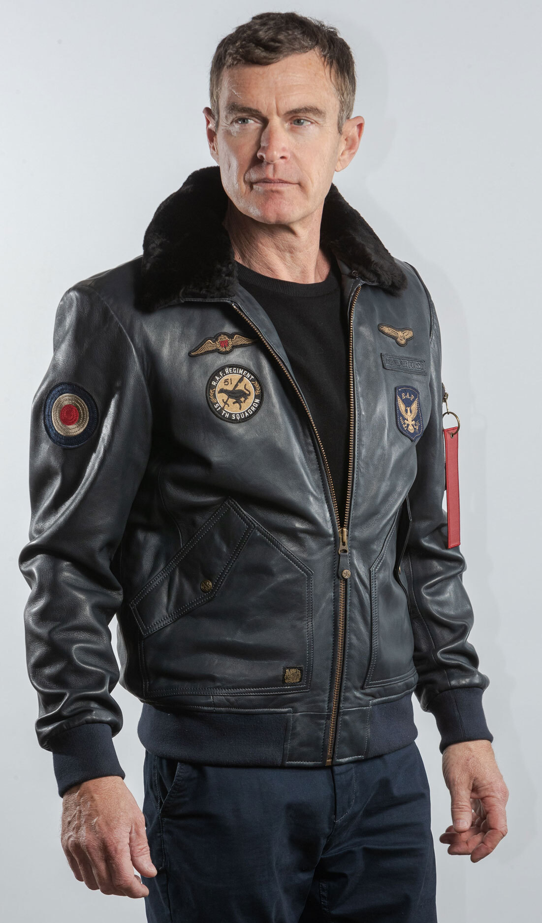 Vêtement en cuir Blousons cuir bleu