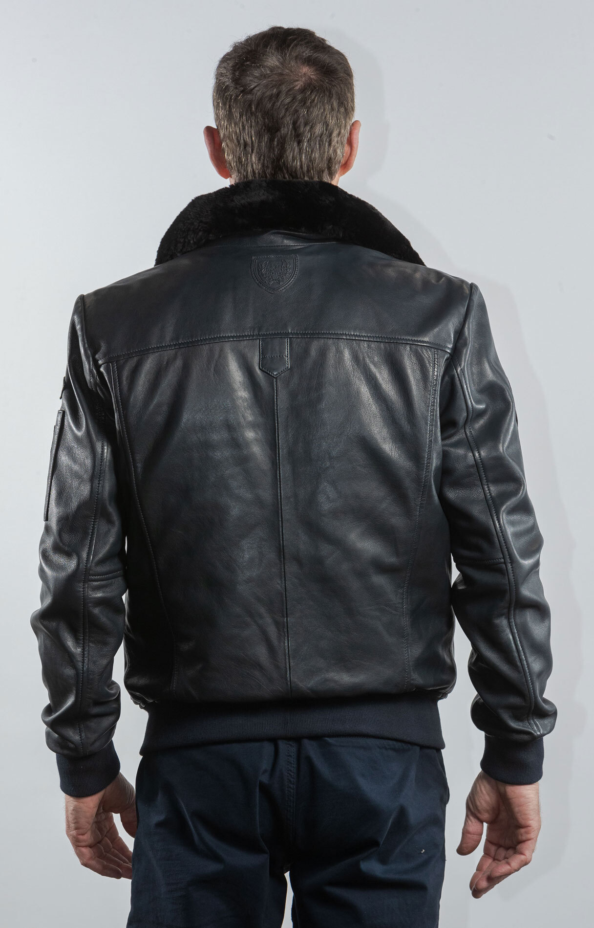 Vêtement en cuir Blousons cuir bleu