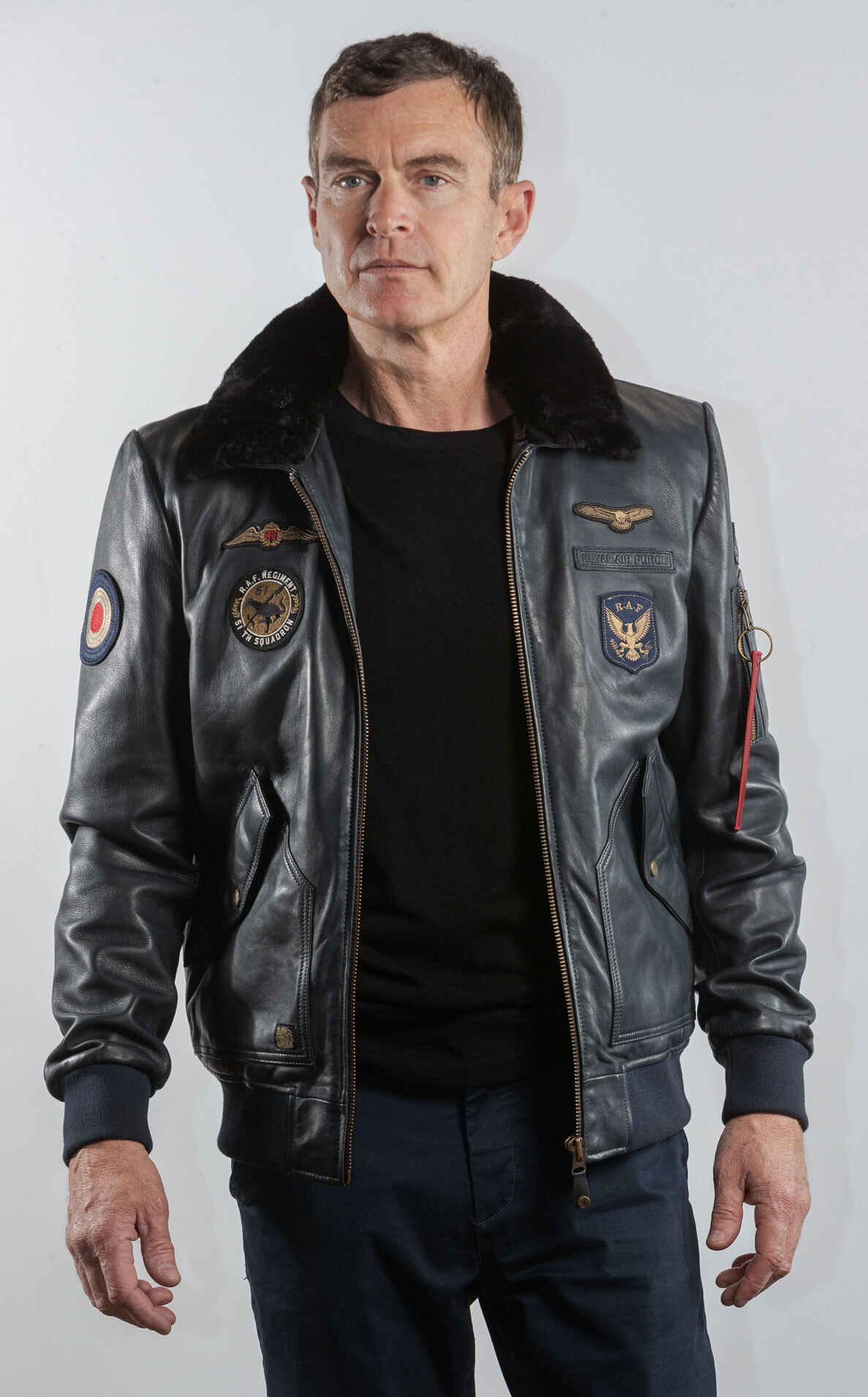 Vêtement en cuir Blousons cuir bleu