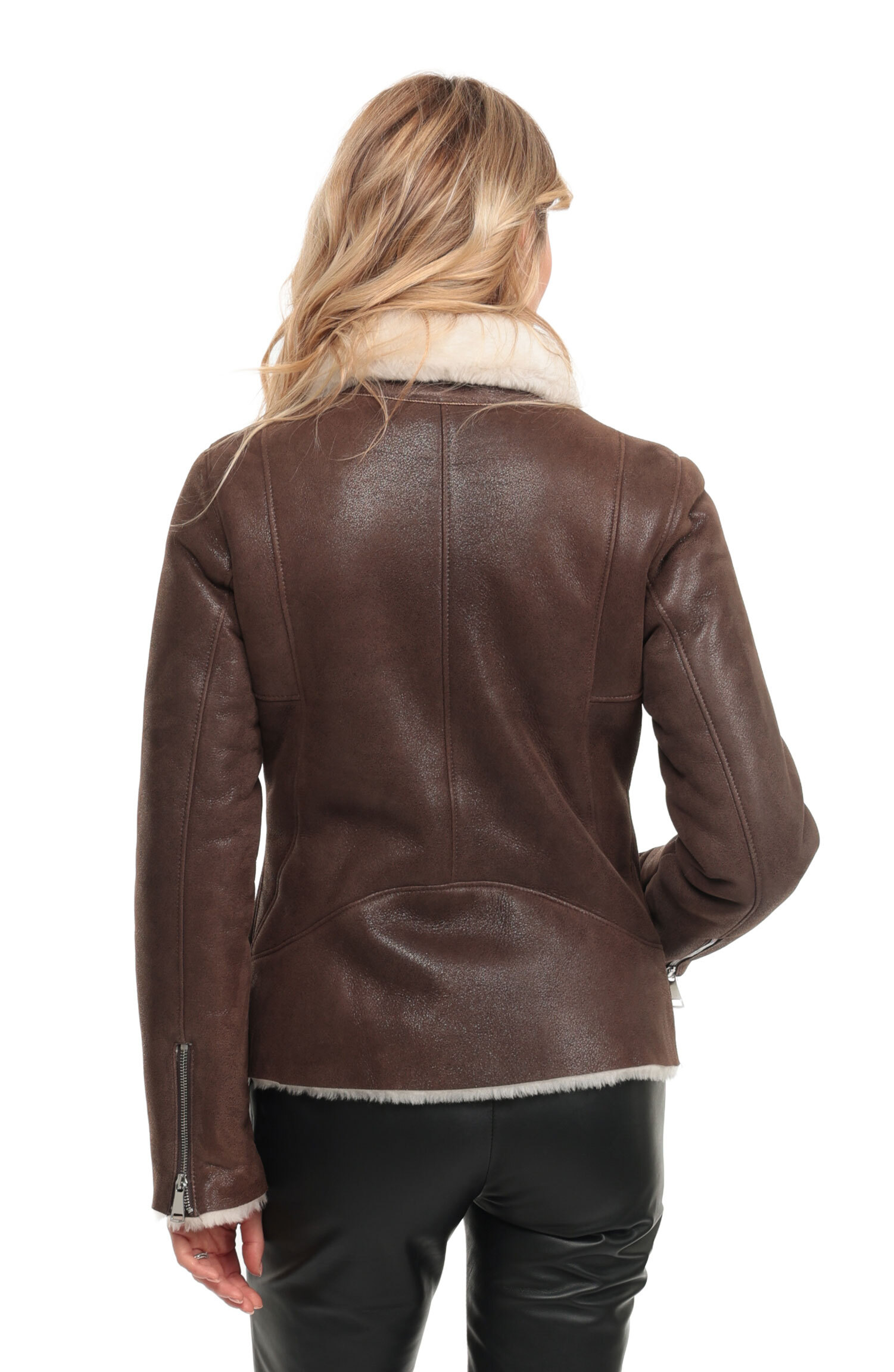 Vêtement en cuir Blousons cuir marron