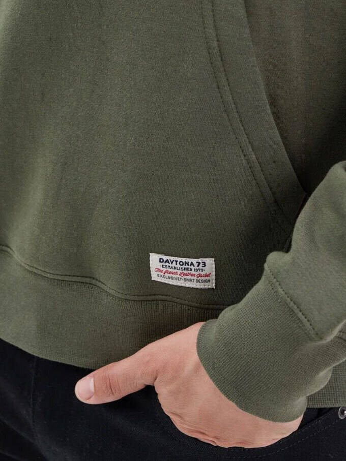 Vêtement en cuir Veste, parka & doudoune textile kaki