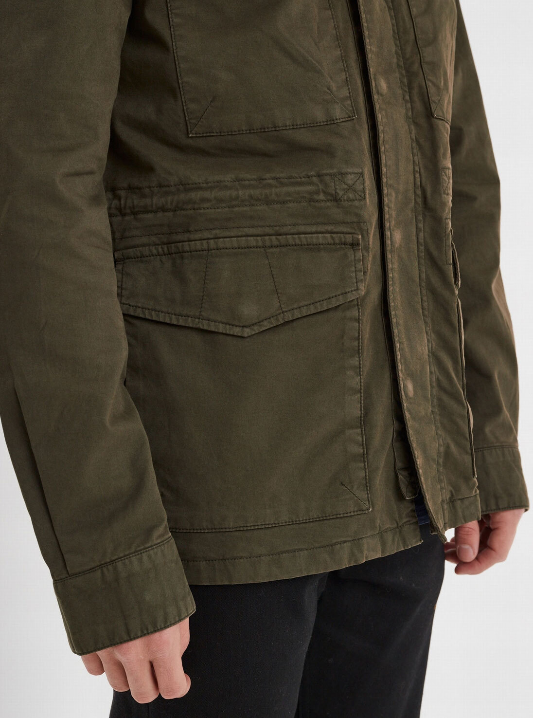 Vêtement en cuir Veste, parka & doudoune textile vert
