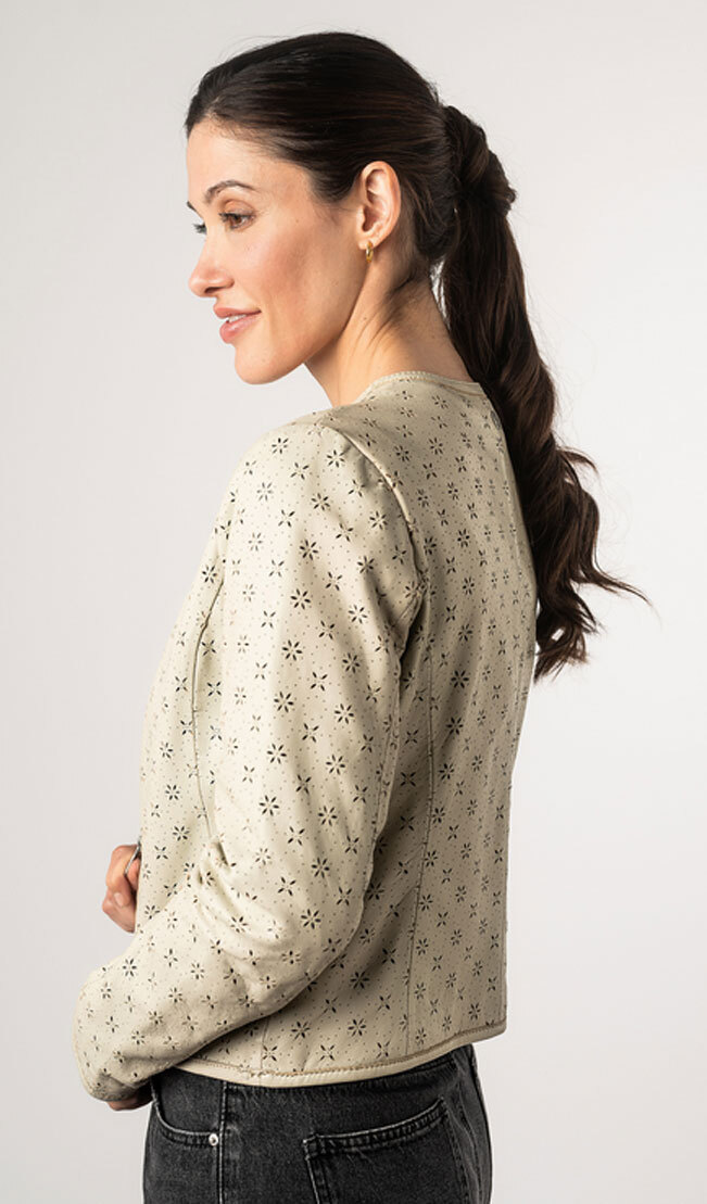 Vêtement en cuir Blousons cuir beige