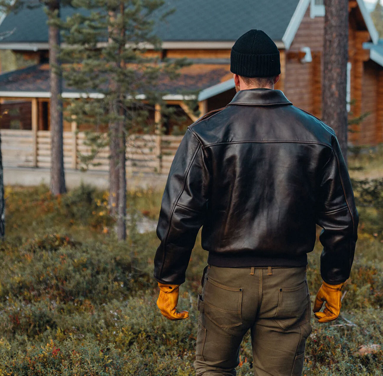 Vêtement en cuir Blousons cuir marron