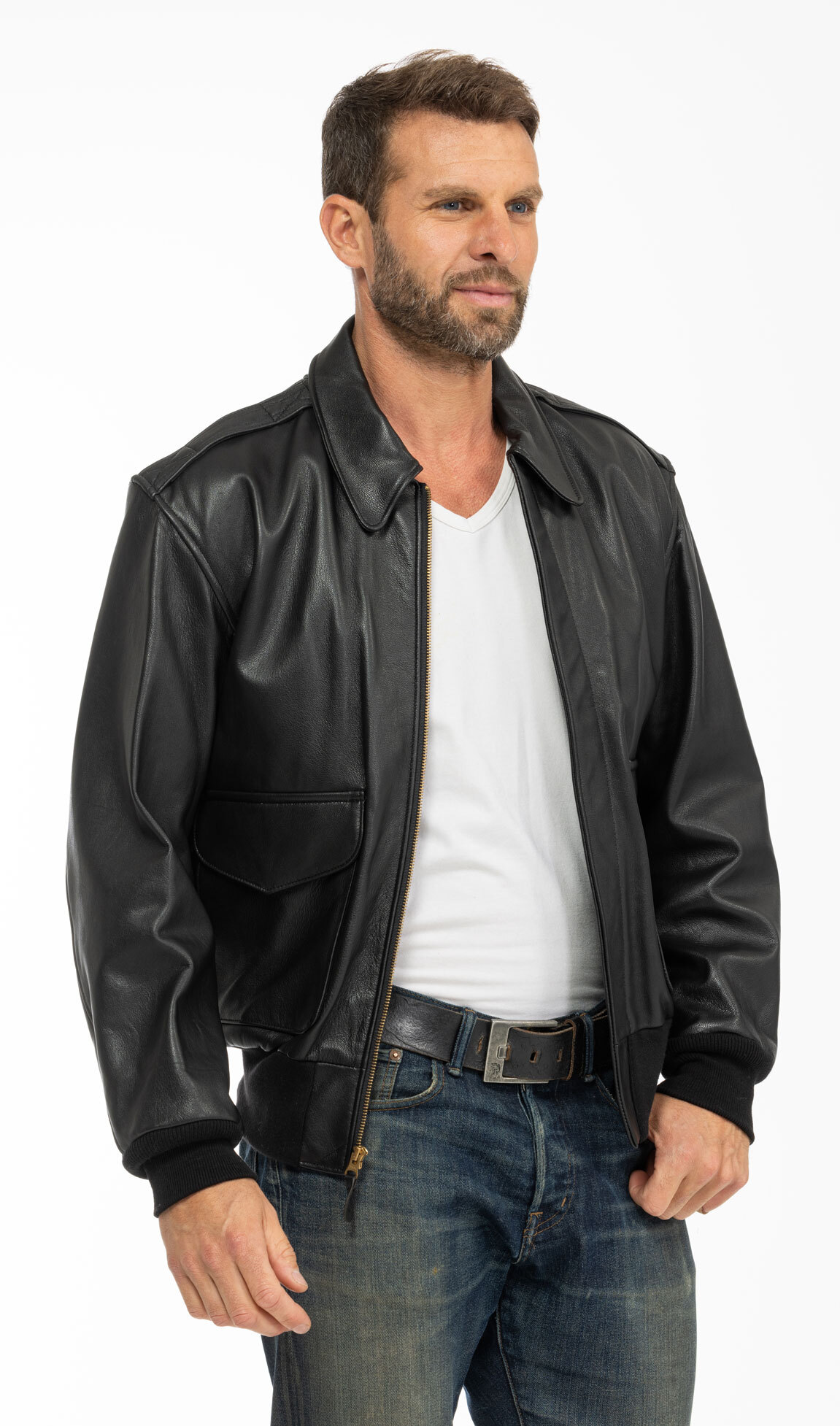 Vêtement en cuir Blousons cuir noir